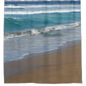 Beach Blue Ocean Waves Douchegordijn (Voorkant)