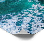 Beach Blue-oceanische golfkust Poster (Hoek)