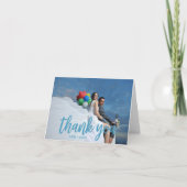 Beach Blue Photo Hartelijk dank Bedankkaart (Voorkant)