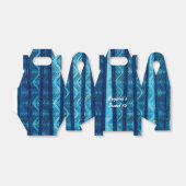 Beach Blue Retro Waves Party Favor Boxes Bedankdoosjes (Uitgevouwen)