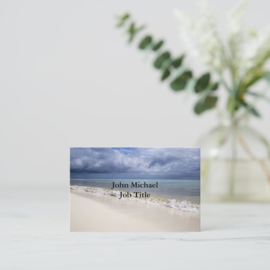 Beach Blue Sky Visitekaartje (Staand voorkant)