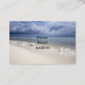 Beach Blue Sky Visitekaartje (Achterkant)