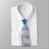 Beach Blue Tropical Formal Wedde Ocean Waves Stropdas (Gebonden)