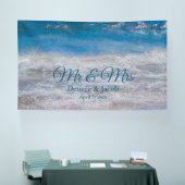Beach Blue Tropical Ocean Wedding Spandoek (Beurs)