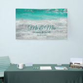 Beach Blue Tropical Ocean Wedding Spandoek (Beurs)