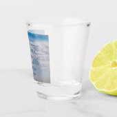 Beach Blue Tropical Wedding Coastal Ocean Waves Shot Glas (Rechts)