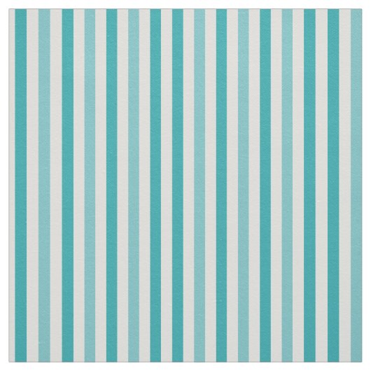Beach Blue Turquoise Stripes Stof (Swatch)