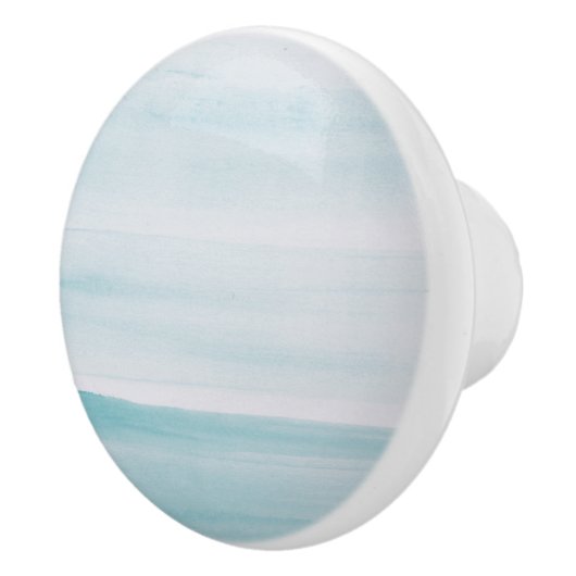 Beach Blue Waterverf keramische knop (Rechts)