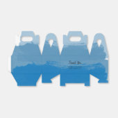 Beach Blue Waterverf Wedding Bedankdoosjes (Uitgevouwen)