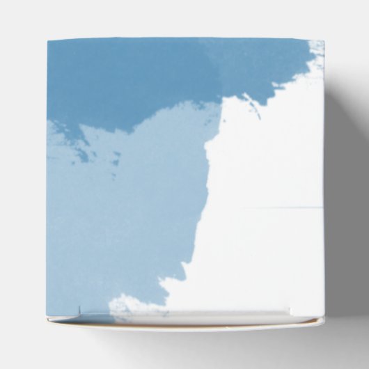 Beach Blue Waterverf Wedding Bedankdoosjes (Bovenkant)