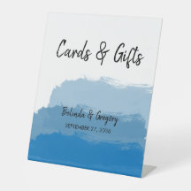 Beach Blue Waterverf Wedding Cards & Gifts