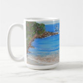 Beach Blue Waves Acrylverfkoffie Mok (Links)