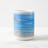 Beach Blue Waves Australische acryl schilderij Koffiemok (Center)