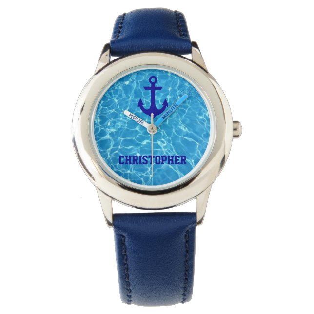 Beach Blue Zee Beach Horloge (Voorkant)