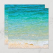 Beach Blue Zee Waves Seaside Sand Blank Sjabloon (Voorkant / Achterkant)