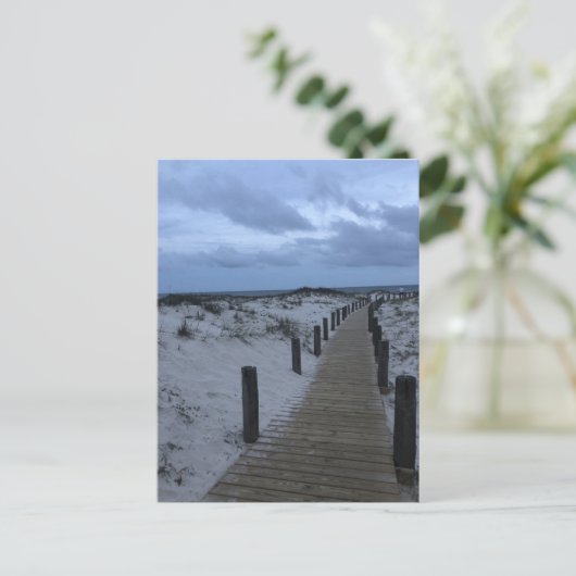 Beach Boardwalk Briefkaart (Staand voorkant)