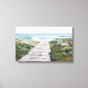 Beach Boardwalk Canvas Afdrukken