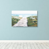 Beach Boardwalk Canvas Afdrukken (Insitu (Houten vloer))
