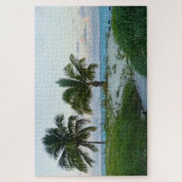 Beach Boardwalk in Bahamas op Sunset Legpuzzel