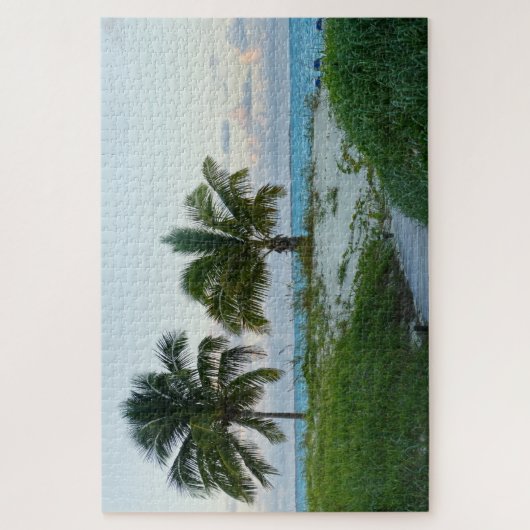 Beach Boardwalk in Bahamas op Sunset Legpuzzel (Verticaal)