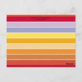 Beach Boardwalk Pop Art Briefkaart (Achterkant)