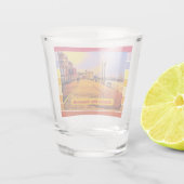 Beach Boardwalk Pop Art Shot Glas (Achterkant)