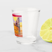 Beach Boardwalk Pop Art Shot Glas (Rechts)