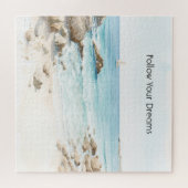 Beach Boat Ocean View  Legpuzzel (Horizontaal)