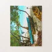 Beach Boats Jamaica. Legpuzzel (Verticaal)