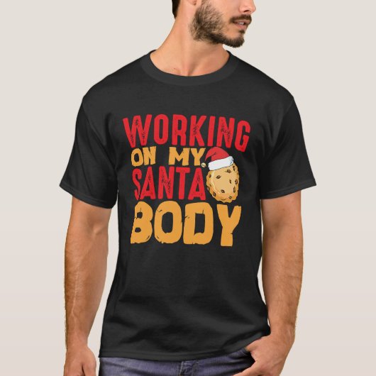 Beach Body How About Working On My Santa Body T-shirt (Voorkant)