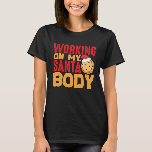 Beach Body How About Working On My Santa Body T-shirt (Voorkant)