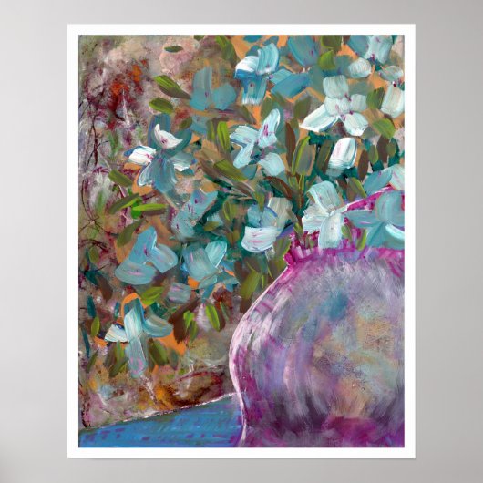 "Beach Body" Impressionist Floral Painting Print (Voorkant)