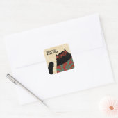 Beach Body Vierkante Sticker (Envelop)