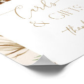 Beach bohemian pampas graskaarten en geschenken poster (Hoek)