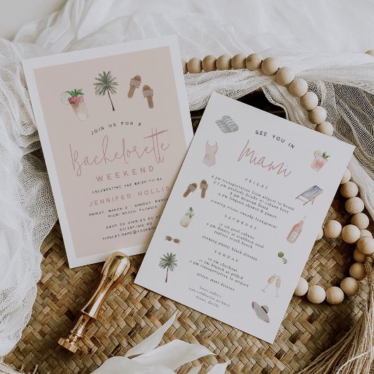 Beach Boho Bachelorette Weekend Itinerary & Kaart