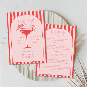 Beach Boho rood roze vrijgezellenfeest route Kaart