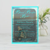 Beach Bonfire Invitation Kaart (Staand voorkant)