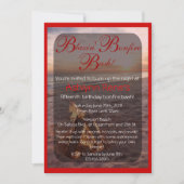 Beach Bonfire Invitation Kaart (Voorkant)