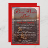 Beach Bonfire Invitation Kaart (Voorkant / Achterkant)