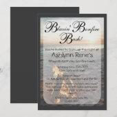 Beach Bonfire Invitation Kaart (Voorkant / Achterkant)