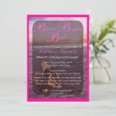 Beach Bonfire Invitation Kaart (Staand voorkant)
