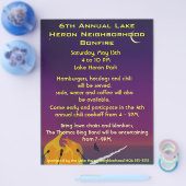 Beach Bonfire Party Flyer (Enkel)