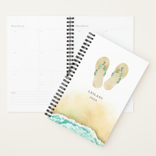 Beach Botanical Florence Teenslippers Planner (Display)