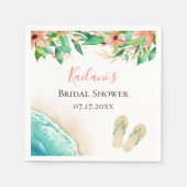 Beach Botanical gepersonaliseerd Servet (Voorkant)