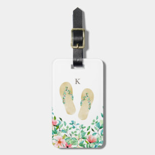 Beach Botanische Teenslippers Monogram Bagagelabel