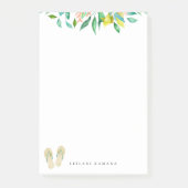 Beach Botanische Teenslippers Post-it® Notes (Voorkant)