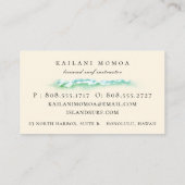 Beach Botanische Teenslippers Visitekaartje (Achterkant)