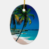 Beach Bottom Bay Barbados Keramisch Ornament (Voorkant)
