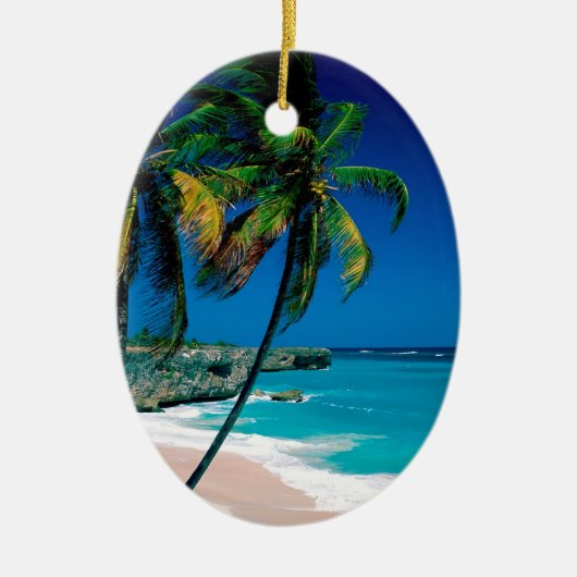 Beach Bottom Bay Barbados Keramisch Ornament (Voorkant)