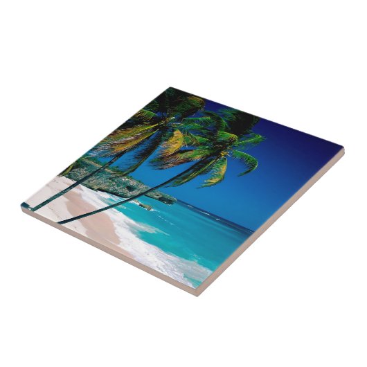 Beach Bottom Bay Barbados Tegeltje (Zijkant)